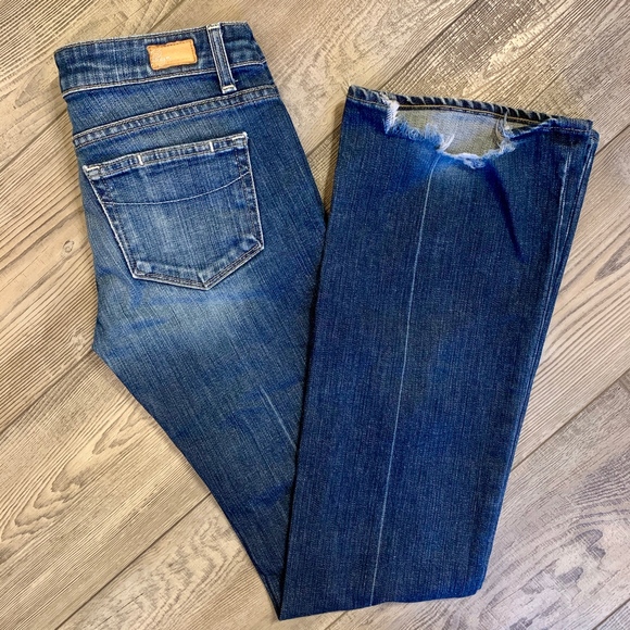 PAIGE | Laurel Canyon Boot Cut Denim Jeans SZ 27W - Picture 2 of 8